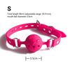 3 Sizes Soft Safety Silicone Open Mouth Gag Ball Bdsm Bondage Slave Ball Gag Erotic Sex Toys For Woman Couples Adult Sex Games