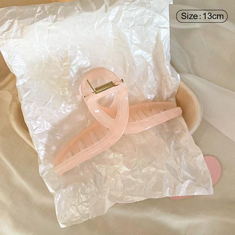 Jelly Pink Large Hair Claw For Women Elegant Acrylic Hairpins Hair Clip Headwear Girls Hair Accessories Gifts
