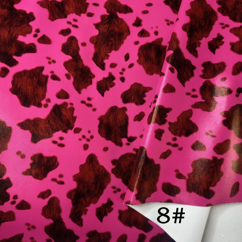 

Cowhide Printed PU Leather Fabric Durable Soft Fade-resistant DIY Material for Making Sofa Pillow Cover Upholstered Backrest Bag 100x137cm
