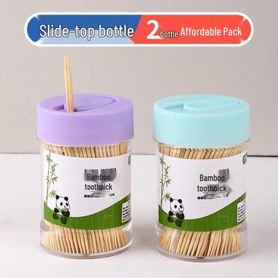 Cure-dents en bambou double pointe