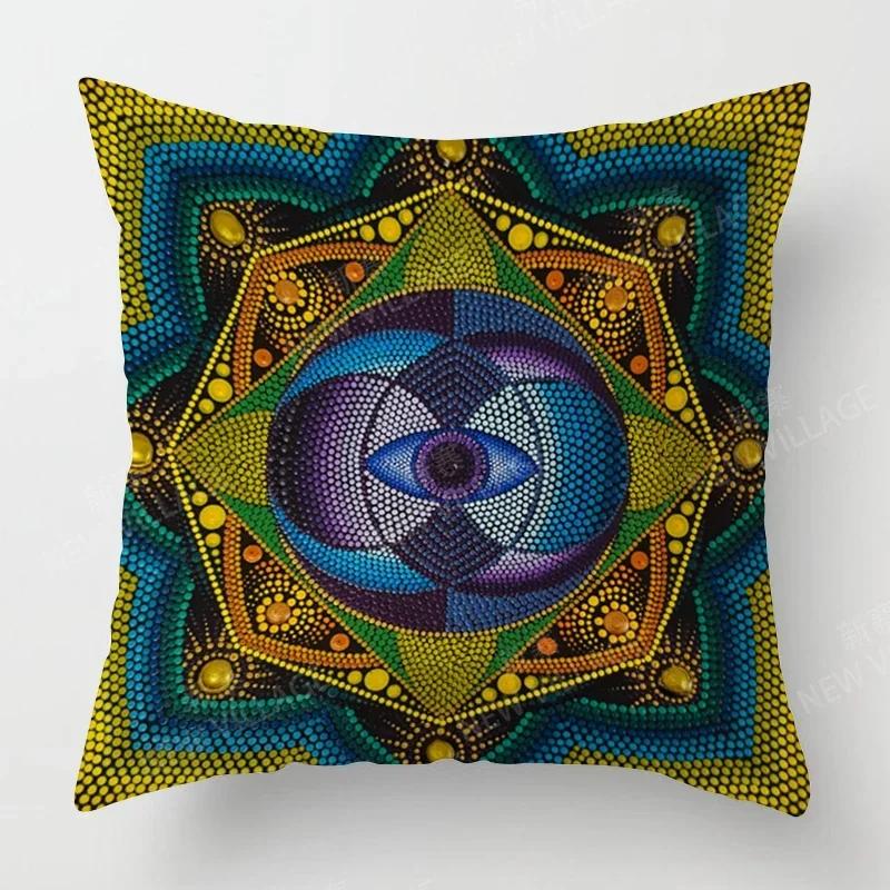 Herbstliche Heimdeko Herbst Wohnzimmer Überwurf Kissenbezug Sofa Boho Kissenbezug Mandala