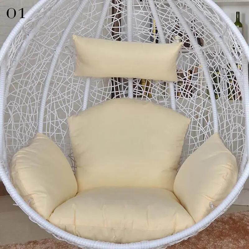 Hanging Swing Egg Chair Cushion Cover Patio Large Round Papasan Pad Detachable Garden Lounger Cushion Cover  (No Filling)