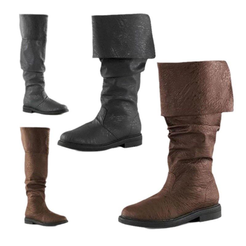Mittelalterliche Stiefel Herren Retro Übergröße 13. Jahrhundert Robin Hood Stiefel
