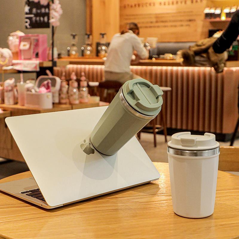 Coffee Mug Car Thermos Mug 380ML Travel Thermo Cup for Tea Water Coffee Double Stainless Steel