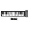 PM49H 49-Key Roll-Up Piano with External Voices, USB Battery Powered, Portable Keyboard Piano for Kids and Beginners, 4D Surround Sound, 16 Voices (PM