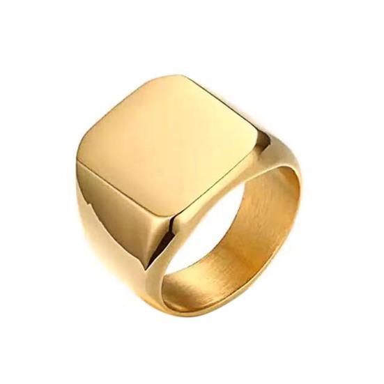 Anello di Coppia Stile Semplice Hip Hop Geometrico Lucido Decorazione Tutto Abbinabile Regalo Uomo Donna