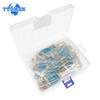 650pcs 130Values 1W 2W Metal Film Resistor Assorted Kit 1% 1R~3M Ohm Resistors Assortment Kits Sample Pack , with Box