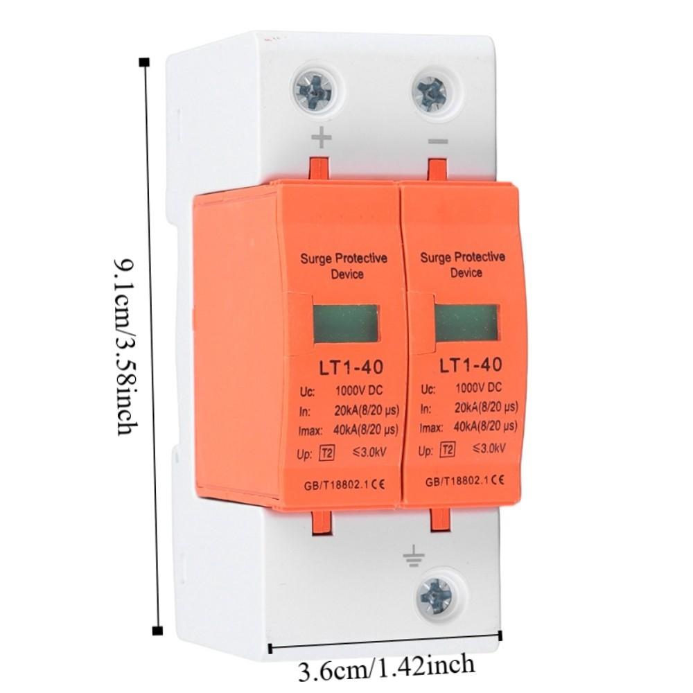 2P House Protector Protective Device 1000V DC DC Photovoltaic Protector  Whole House Protection