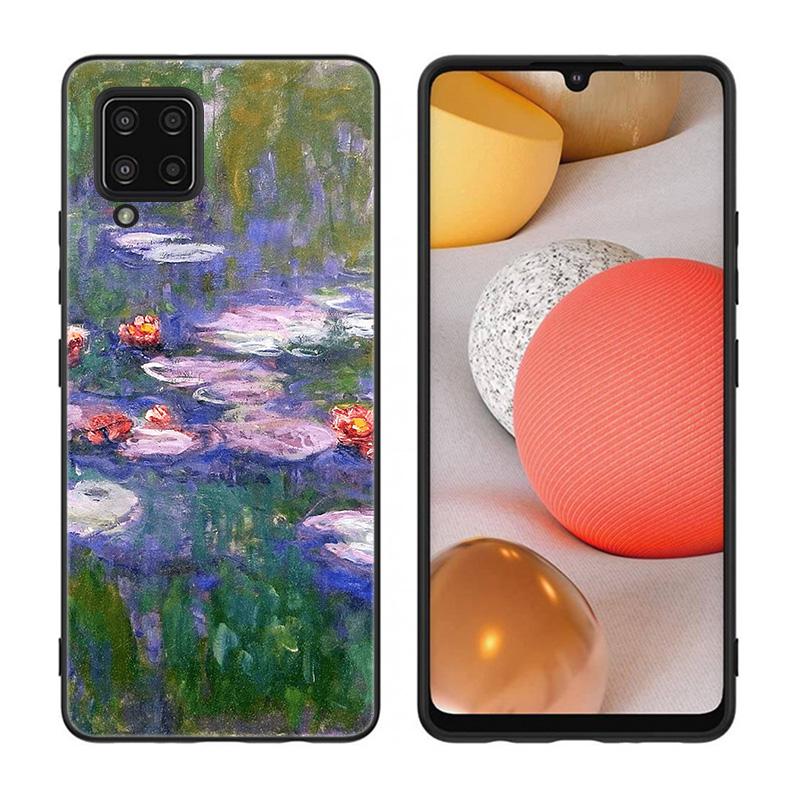 Claude Monet Phone Case For Samsung Galaxy A12 A02S A22 A32 A52 A72 A71 A51 A41 A31 A21 A11 A50 A70 A10S A20S Black Cover