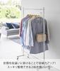Yamazaki 2-Tier Clothes Hanger, W60, White, W60 x D6 x H14cm, Smart, Space-Saving Closet Hanger, Staggered Storage, Model 10007