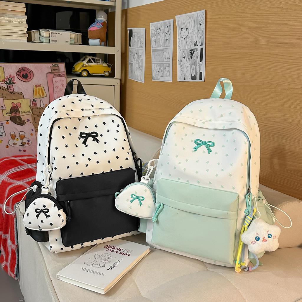 Schoolbag1011 Spring New Small Fresh and Sweet Wind Backpack Female Student Lightweight Large Capacity Travel Backpack