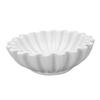 White Resin Decorative Bowl Handcrafted Ruffle Fluted Bowl Scalloped Bowl Modern Home Decor S
