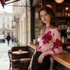 Floral Printed Satin Blouse, Perfect for Everyday Wear and Business Meetings