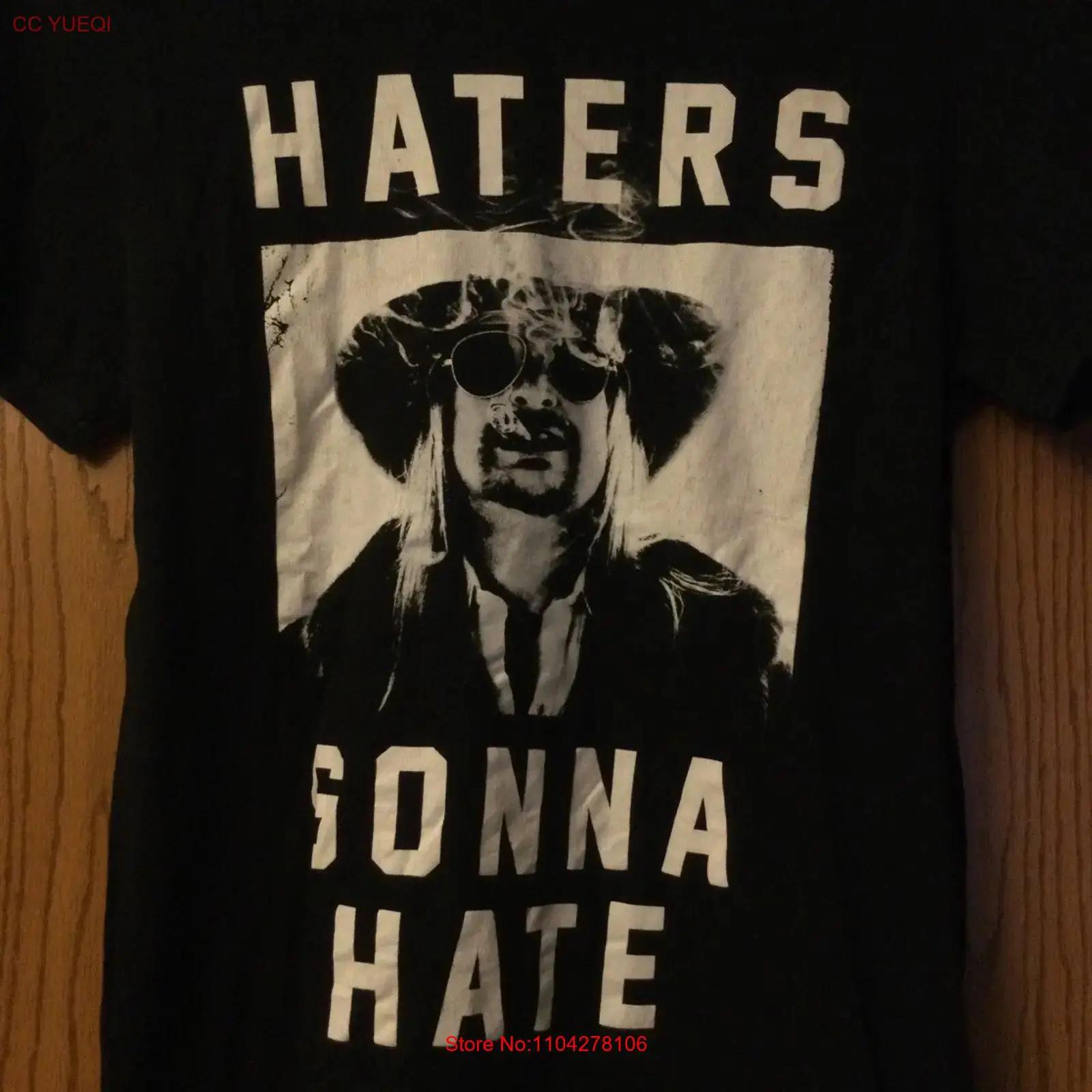 

Kid Rock Haters Gonna Hate Black T Shirt M vintage Washed Top For Everyday Wear Stretched Stylish Slightly Versatile streetwear 5XL різнокольоровий