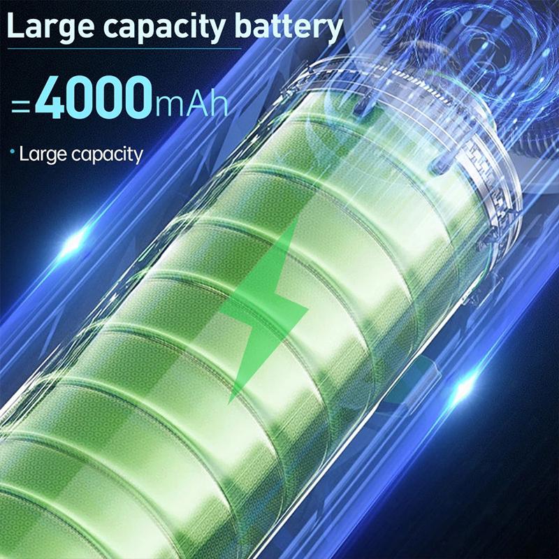 Powerful Portable Cordless Car Vacuum Cleaner 4-In-1 Brush Head Lightweight Vacuum Cleaner for Car Home Cleaning Machine