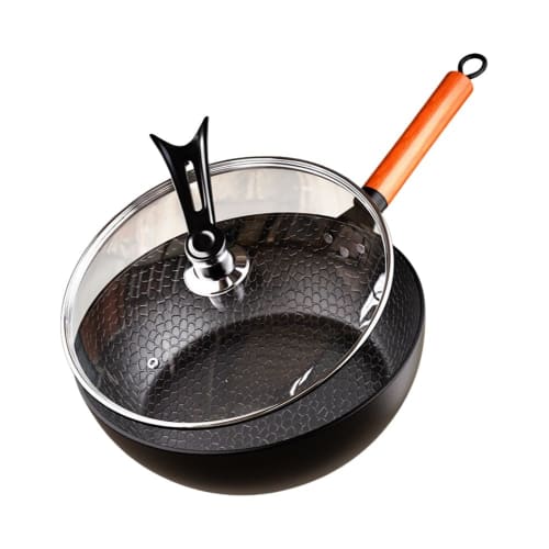 

Unpainted Iron Frying Pan, Hand-Forged with Nitriding, Compatible with Induction Cooktops, Gas Cooktops, and Direct Heat, for Home Use. Versatile, Bis