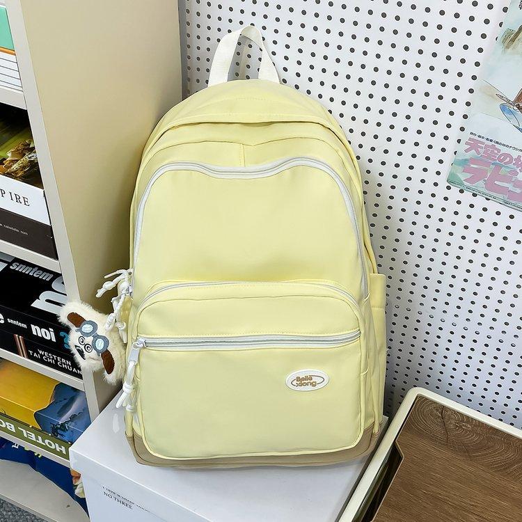 Schoolbag Japanese ins Large Capacity Simple Lightweight Casual Versatile School Bag Fourth and Sixth Grades Middle and High School Students Backpack