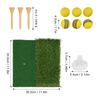 Hitting Mat Dual Grass Mini Golf Training Practice Pad Launch Zone Hitting Turf Mat
