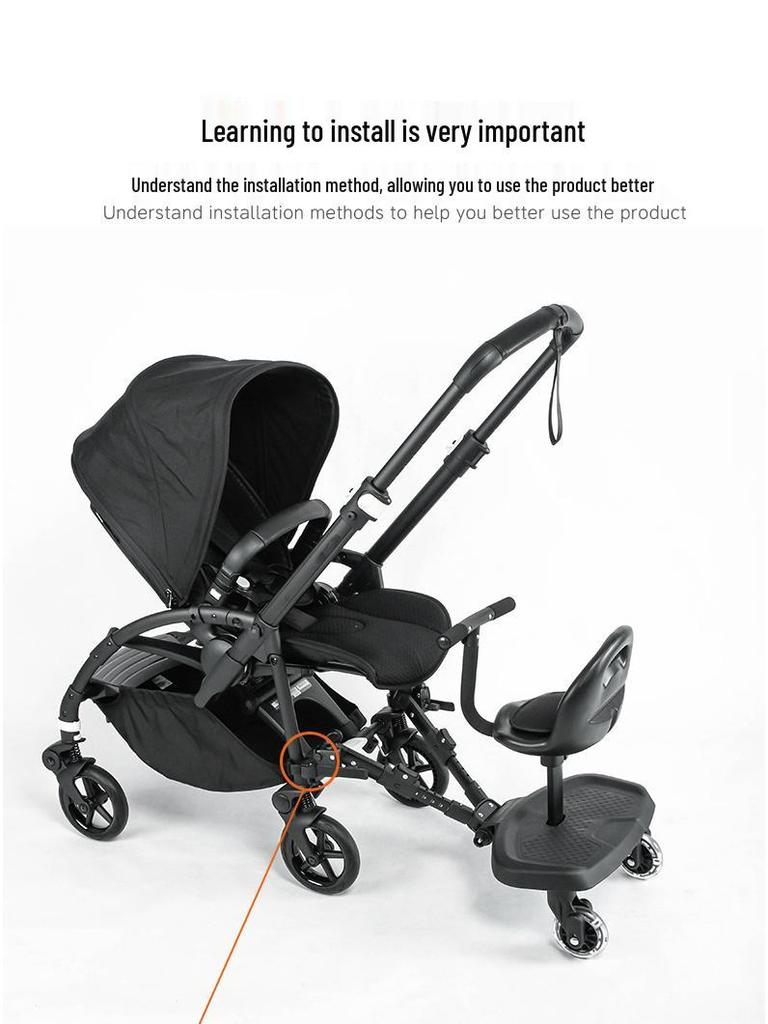 Universal Twin Stroller Pedal: Second Child Attachment for Easy Outings