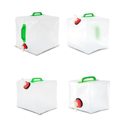 Foldable Water Container with Tap Folding Drinking Storage Bag Outdoor Water Carriers Large Capacity Water Bucket