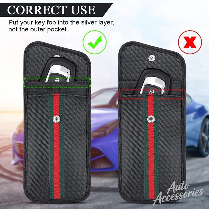 BBKG7 Car Key Case Signal Blocking Protector Pouch Accessory For BMW X1 X2 X3 X5 X6 E46 E39 M1 M2 M3 M6 M135i M140i M240i F21 F25 F34
