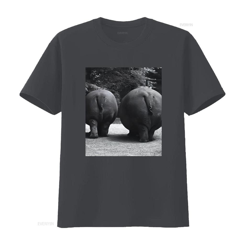 Hippos Bottoms T Shirt Vintage Breathable Graphic Slightly Comfortable Designer Clothes Fashion