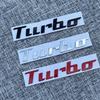 New Metal Car Badges Turbo Trunk Emblem Stickers Decals Decor Turbocharger Boost Loading Boosting