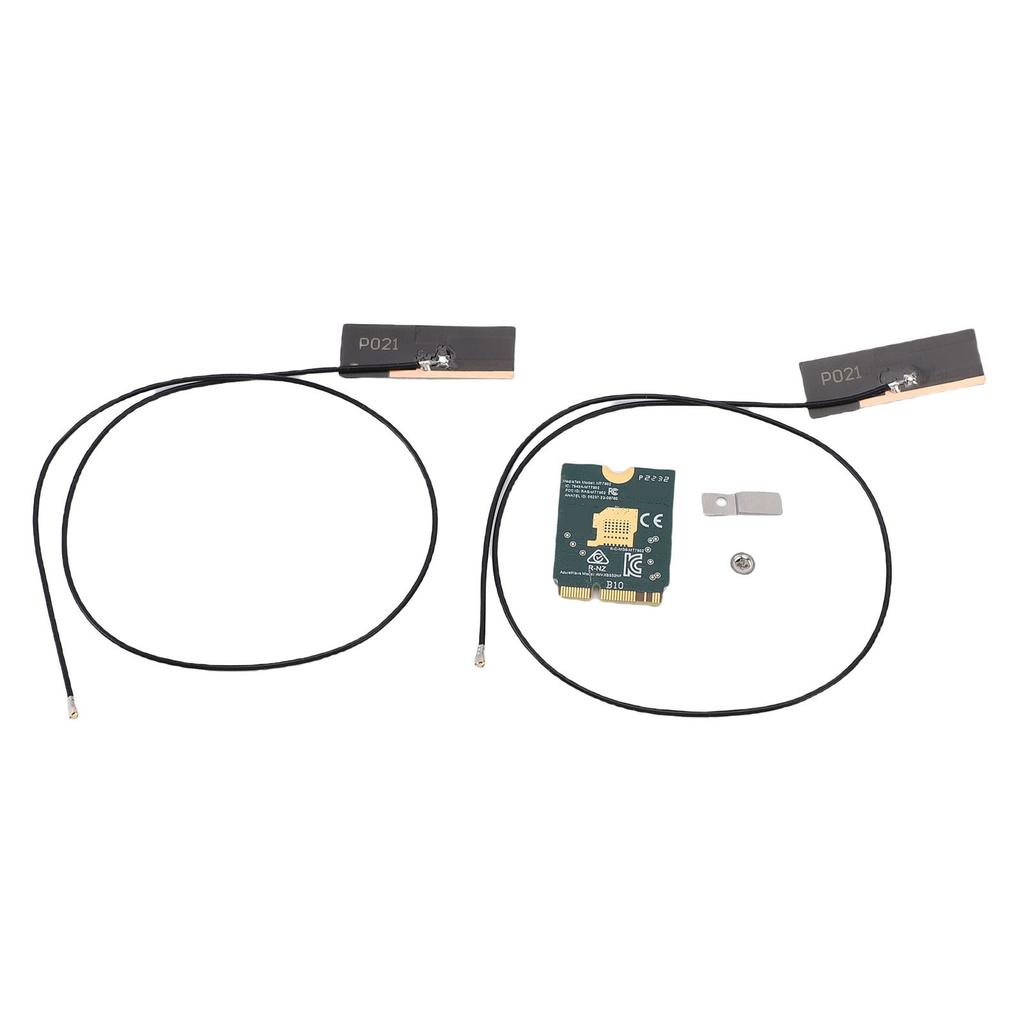 WiFi 6E Wireless Card M.2 NGFF 2.4GHz 5GHz 6GHz Triple Band 4200Mbps Laptop Wireless Card with Dual 8dBi Antenna