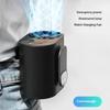 High-speed Waist Hanging Fan Portable Small Fan Outdoor USB Charging Silent Digital Display Mini Neck Hanging Fan Sports Travel
