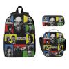 3Pcs Dispatch Mecha Man Eras Tour Prints Backpack Set for Kids Pencil Boxes Bookbag Sets with Lunch Box For School Daypack