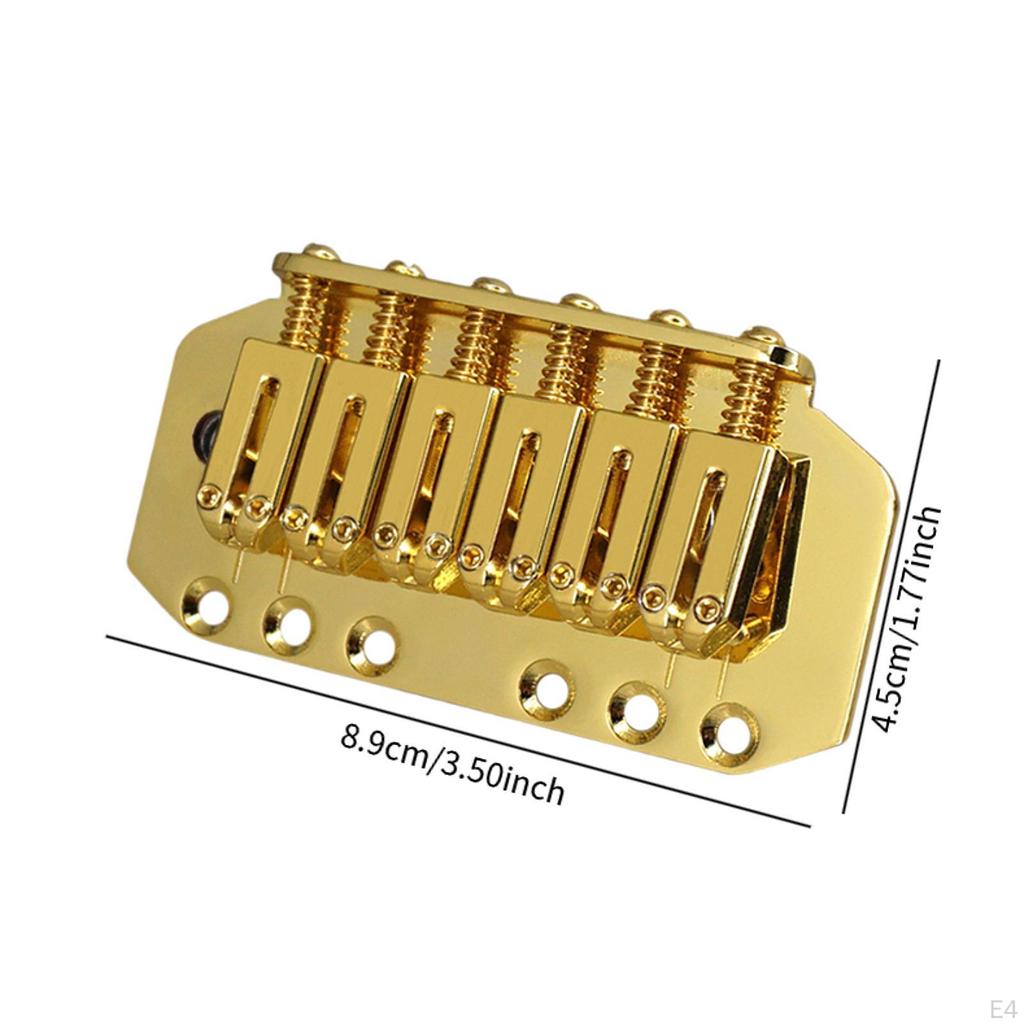 89mm Guitar Tremolo Bridge Fixed Hardtail Easy To Install for 6 Strings Electric