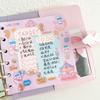 A6 Cute Binder Rabbit Week Plan Todo Paper Refill Accessories 120gsm Loose-leaf Notebook Journal Diary Paper School Stationery