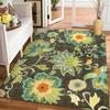 Vintage Living Room Full of Carpet Ethnic Style Floral Pattern Rug Living Room Kitchen Sofa Anti Slip Pad Home Decoration