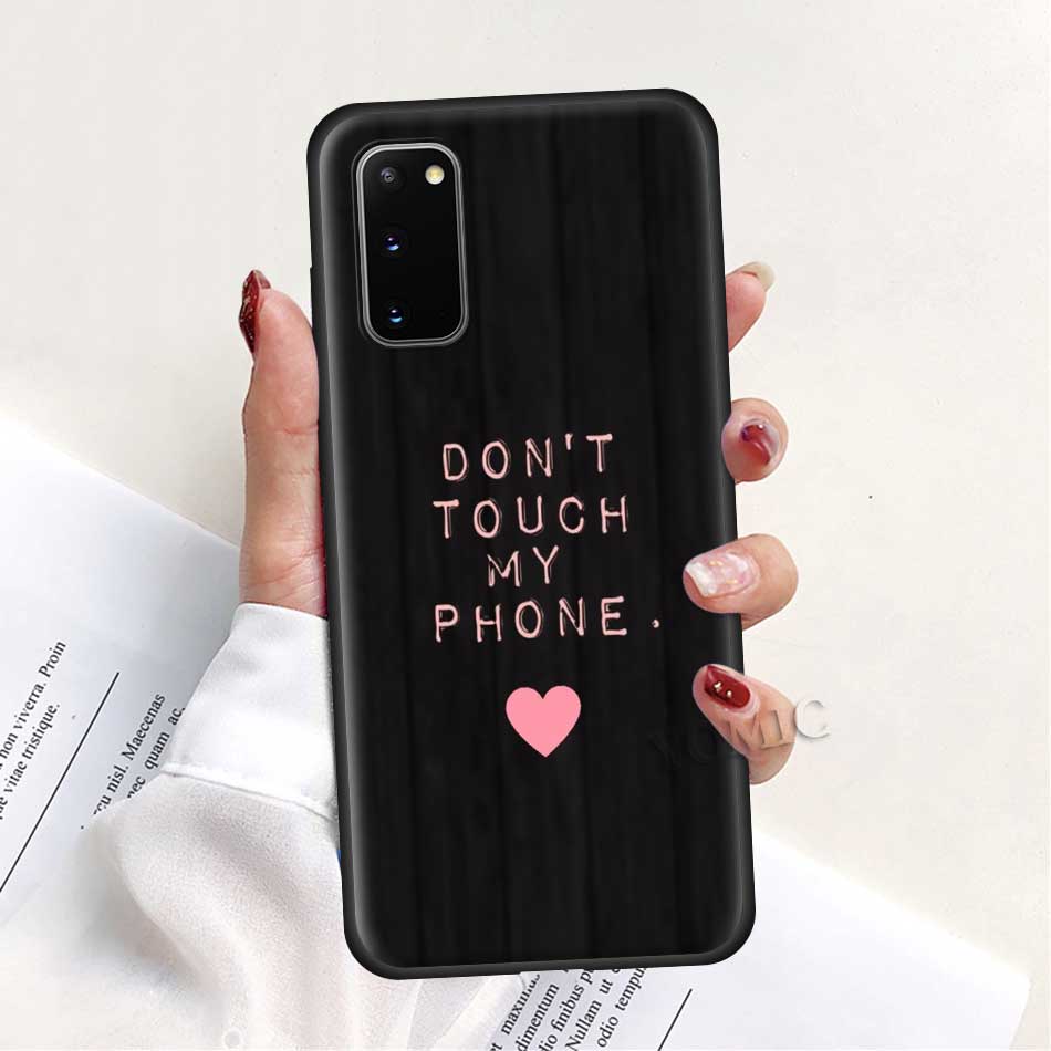 Do Not dont Touch My Phone Case for Samsung Galaxy A51 A71 A50 A21s S20 FE S21 Ultra A31 A10 A20e A41 A70 Black Soft TPU Cover