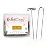 BeKnitting Blocking Pin Size 50 for Blocking Knits and 50 for Crafts Assortment, 100-Pack, 1.5-Inch - T-Pins U-Pins