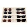8 Slot Sunglasses Display Case Soft Velvet Lining Eyeglasses Storage Organizer for Drawers Showcases