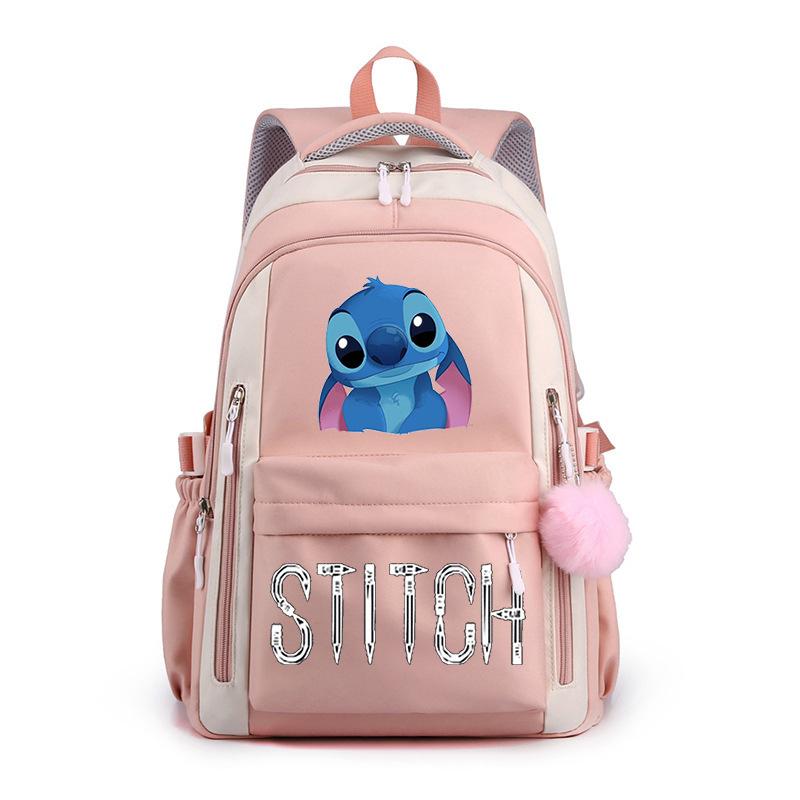 Cartoon Printed Casual Backpack High School Student Large Capacity Backpack