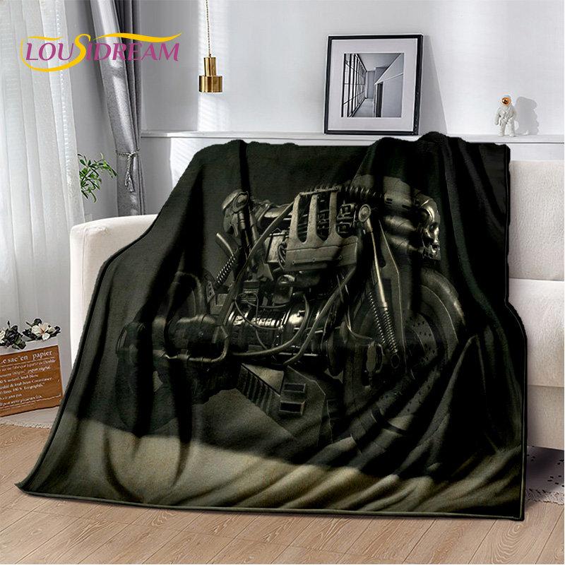 3D Cyberpunk Concept Motorcycle Cartoon Soft Plush Blanket,Flannel Blanket Throw Blanket for Living Room Bedroom Bed Sofa Picnic