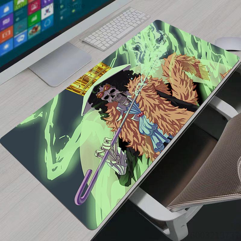 Boys Gaming Mouse Pad Gamer Home Computer HD Mousepad XXL One Piece Luffy Cool Keyboard Pad Non-Slip Office Leather Mouse Mats