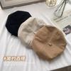 Black beret women's autumn and winter woolen spring and autumn bud hat shows small ins Internet celebrity painter hat tide