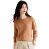 Damen 100% Reine Wolle Rundhals-Pullover