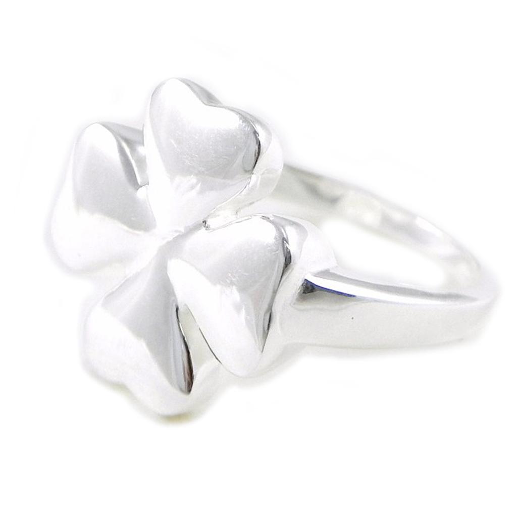 Bague Argent 'Trèfle' argenté - 18x18 mm
