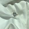 Tancise Women Classic 925 Sterling Silver  Zircon Ring Ladies Jewelry Wedding Promise Party Gift