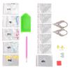 Rhinestone Earrings Waterproof Healthy Harmless Uniform Texture Beautiful Exquisite Shiny Ear Studs
