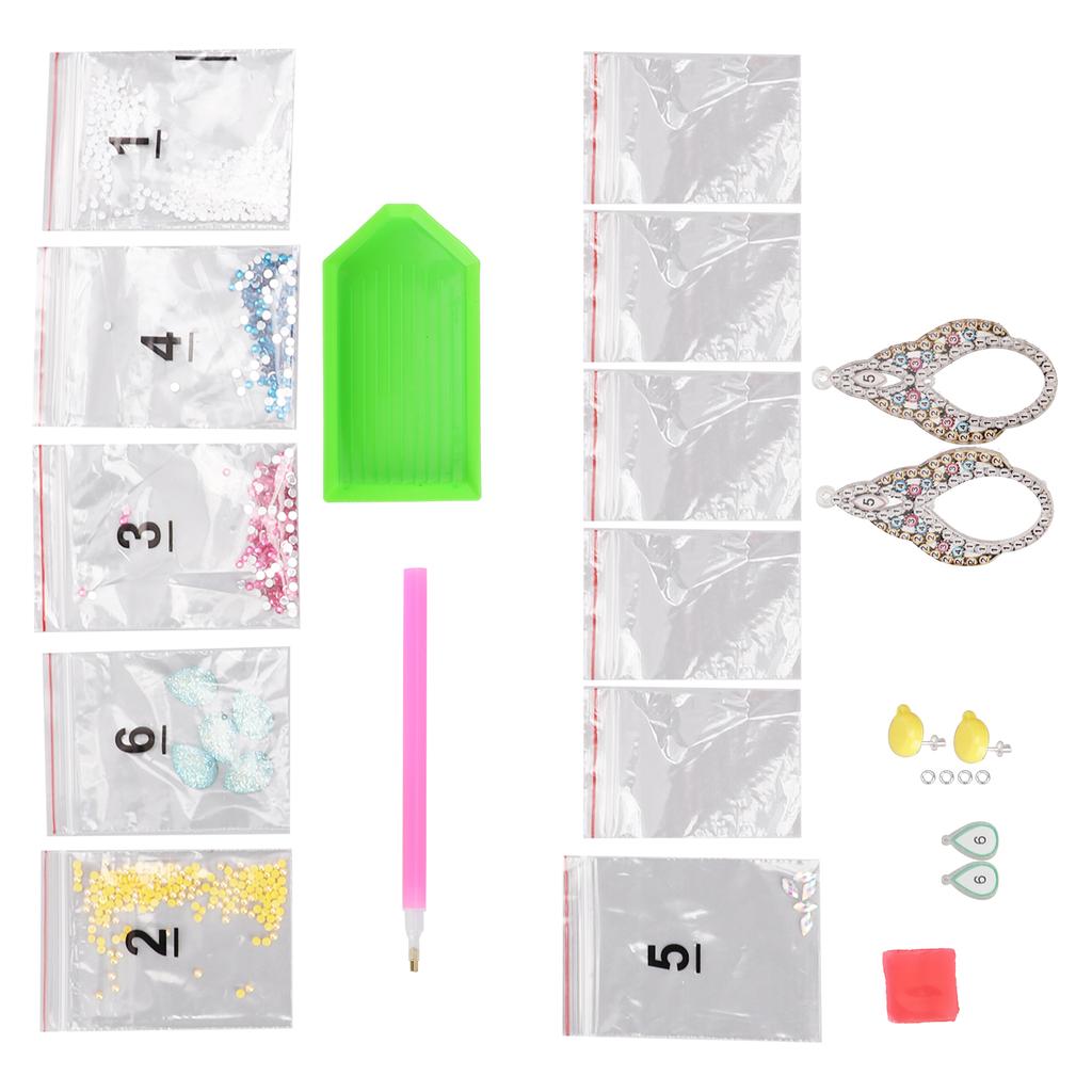 Rhinestone Earrings Waterproof Healthy Harmless Uniform Texture Beautiful Exquisite Shiny Ear Studs
