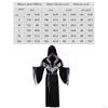 Full Length Hooded Velvet Cloak, Halloween Cape Costume for Devil Witch Fancy Cosplay