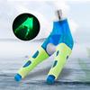 Fishing Rod Rest Head Front Fork Rods Rack V Holder Carp Pole Rest Butt Support Silica Gel Grippers Night Light Pole Holder Head