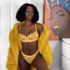 Sexy Perspective Lingerie Lace Bra Bikini Pajamas Underwear Three-point Split Bra Briefs Set