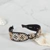 MAIA Pattern Jacquard Hairband - Beige