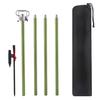 Aluminum Alloy Light Stand with Retractable Hooks High Stability Anti-Shake Rustproof Outdoor Camping Lamp Pole Lantern Stand